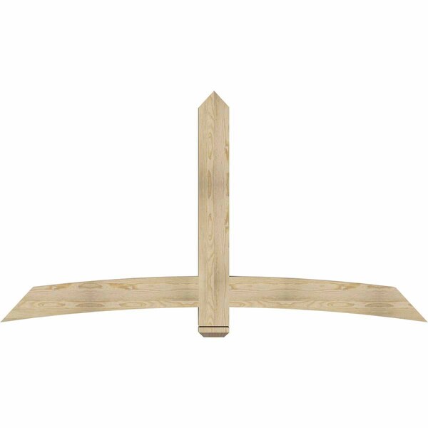 Ekena Millwork Bellingham Rough Sawn Timber Gable Bracket, Douglas Fir, 84"W x 45"H x 4"D x 6"F, 13/12 Pitch GBW084X45X0406BEL00RDF - main
